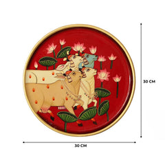 Indian Traditional Rajasthani Hand Painted Wall Decor Plates  02