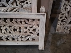 Dynasty Carved Panel Poster Bed Whitewash