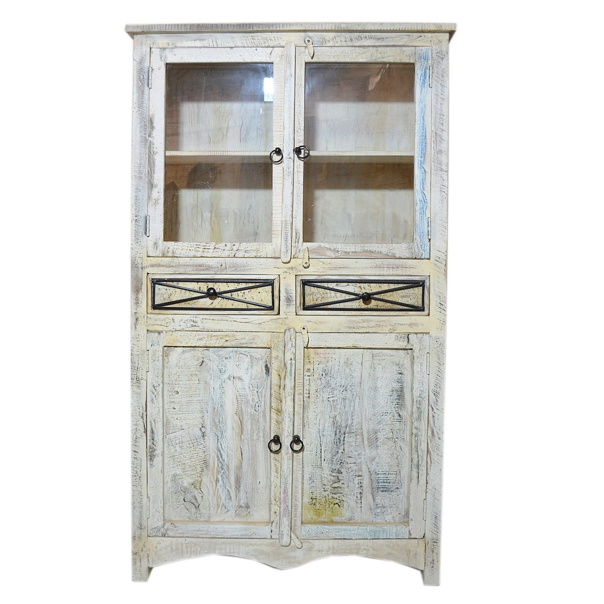 RUSTICA Reclaimed Timber Glass Cabinet