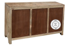 Lava Industrial Indian Solid Wood Buffet Sideboard With Drawers