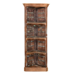Indian Vintage Old Door Solid Wood Display Bookshelf B59