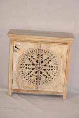 Indian Hand Carved Solid Wood Cabinet D129
