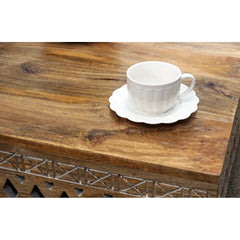 Hand Carved Solid Wood Coffee Table B5