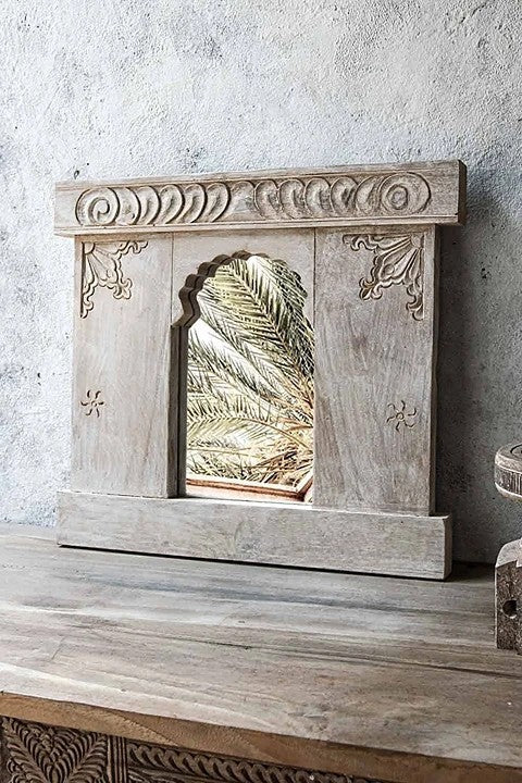 Hand Carved Solid Wooden Decorative Wall Mirror Frame 53