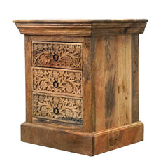 Mango Classic Handmade Solid Mango Wood Bedside Table 60