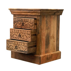 Mango Classic Handmade Solid Mango Wood Bedside Table 60