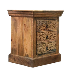Mango Classic Handmade Solid Mango Wood Bedside Table 60