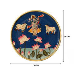 Indian Traditional Rajasthani Hand Painted Wall Decor Plates 03