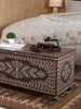 Sheesham Wood & Bone Inlay Blanket Box Chest C14