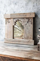 Hand Carved Solid Wooden Decorative Wall Mirror Frame 53