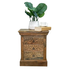 Mango Classic Handmade Solid Mango Wood Bedside Table 60
