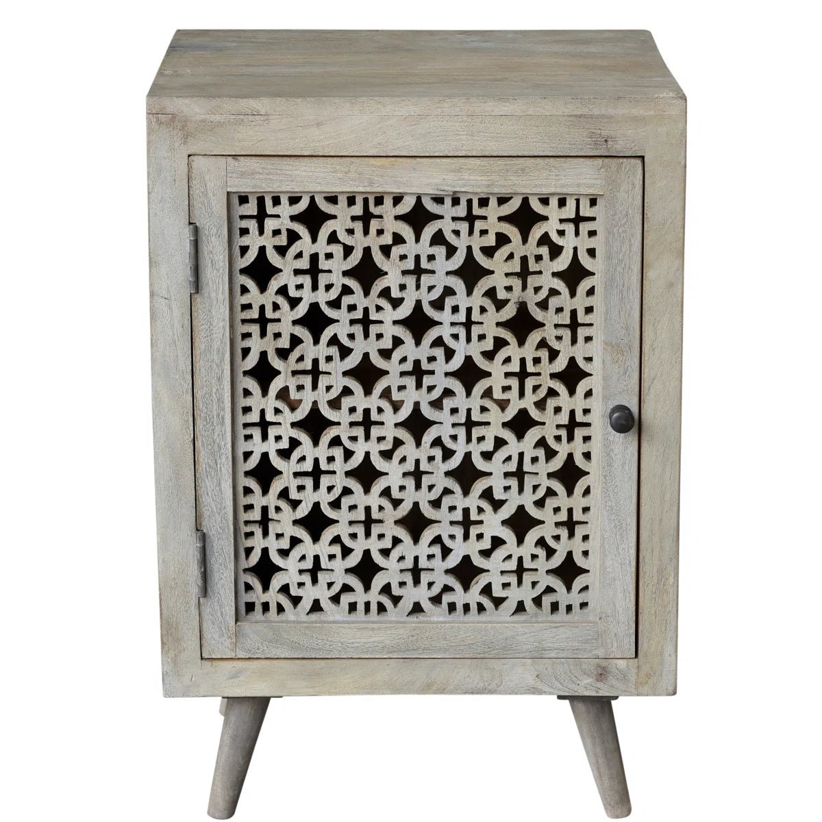 Indian Hand Carved  Solid Wood Bedside Table 61