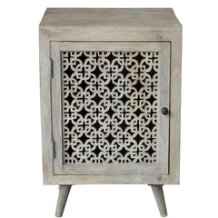 Indian Hand Carved  Solid Wood Bedside Table 61