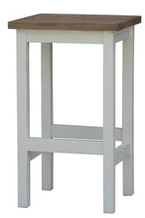 Clovelly Solid wood White Stool