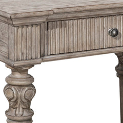 Indian Hand Carved  1-Drawer Solid Wood Bedside Table 62
