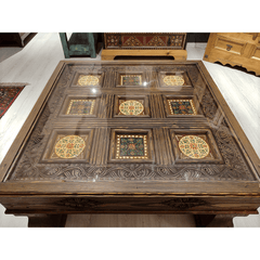 Mughal Hand Painted Solid Wood Coffee Table C31