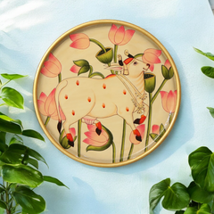 Indian Traditional Rajasthani Hand Painted Wall Decor Plates 04