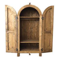 Indian Hand Carved Solid Wooden Cupboard Wardrobe D48