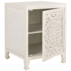 DYNASTY Hand Carved  Solid Wood Bedsides Table 63