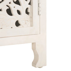 DYNASTY Hand Carved  Solid Wood Bedsides Table 63