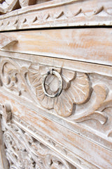 Indian Hand Carved Solid Wooden Cupboard Wardrobe D62