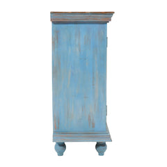 Indian Handmade Solid Wood Carved Doors Sideboard