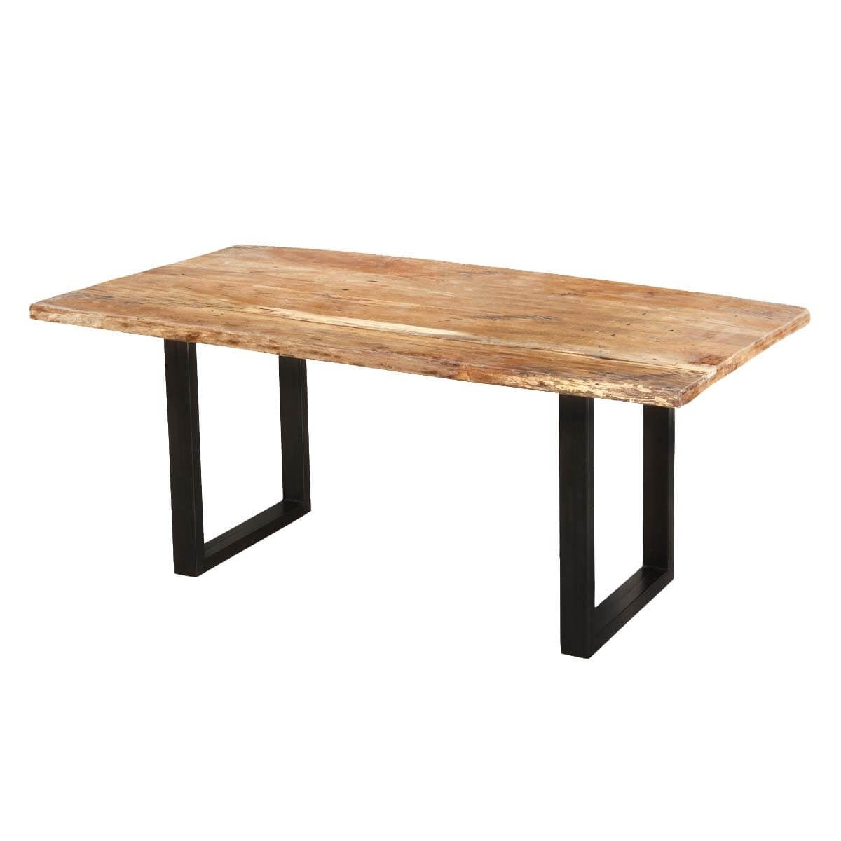 Lisbon Mango Wood Top Iron Leg Dining Table