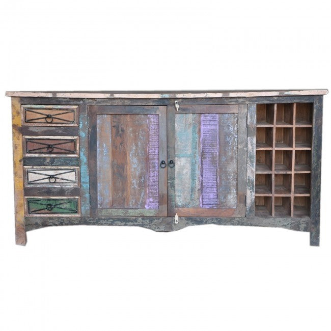 RUSTICA Reclaimed Wood Sideboard Multicolor