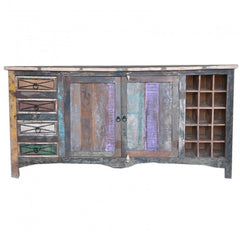 RUSTICA Reclaimed Wood Sideboard Multicolor