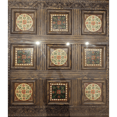 Mughal Hand Painted Solid Wood Coffee Table C31