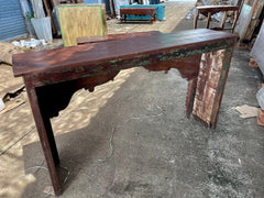 Indian Hand Carved Solid Wood Carved Console Table