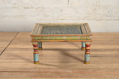 Hand Carved Indian Furniture Jali Reclaimed Wood Coffee Table