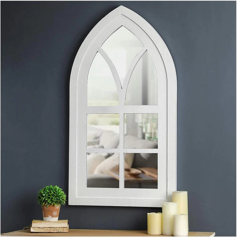 Large Arch Hand Carved Solid Wooden Decorative Wall Mirror Frame 54