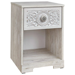 DYNASTY Hand Carved  Solid Wood Bedsides Table 64
