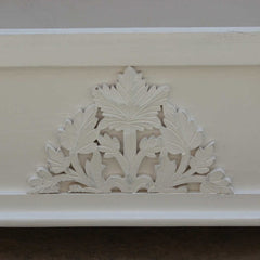 Cromer Hand Carved Floral Blanket Box White A