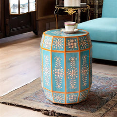 Avani Hand Painted Mango Wood Side Table 24