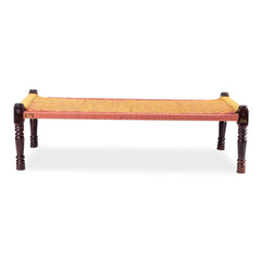 Indian Solid Wood Handmade Rajasthani Charpai Khat Manjhi Woven Charpai Daybed