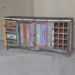 RUSTICA Reclaimed Wood Sideboard Multicolor