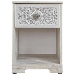 DYNASTY Hand Carved  Solid Wood Bedsides Table 64