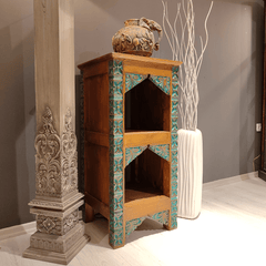 Indian Hand Carved Solid Wood Side Table 05
