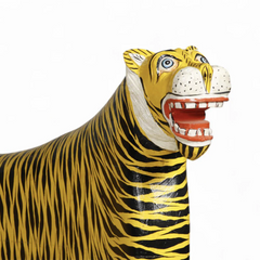 Indian Hand Carved Solid Wood Bench B16