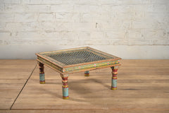 Hand Carved Indian Furniture Jali Reclaimed Wood Coffee Table