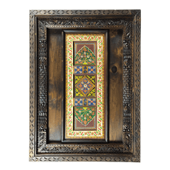 Mughal Hand Painted and Hand Carved Solid Wood Coffee Table C32