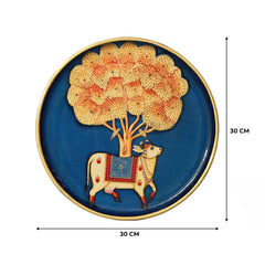 Indian Traditional Rajasthani Hand Painted Wall Decor Plates 05