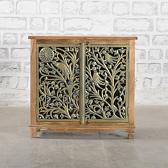 Indian Solid Wood Hand Carved Cabinet