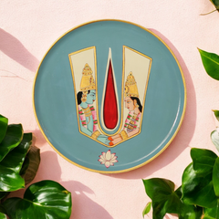 Traditional Rajasthani Hand Painted Wall Decor Plates 06