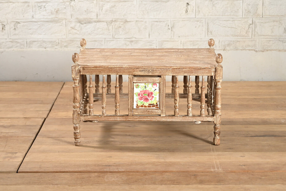 Indian Rustic Reclaimed Wood Coffee Table Natural