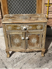 Indian Hand Carved Solid Wood Cabinet D137