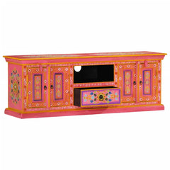 Indian Hand Painted Solid Wood TV Unit Stand B25