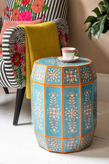 Avani Hand Painted Mango Wood Side Table 24